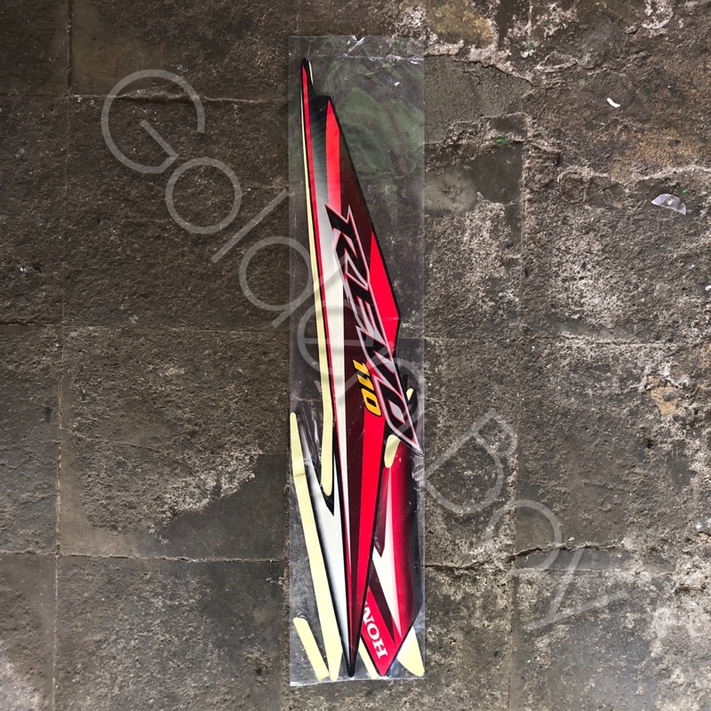 Striping Absolute Revo 2010 Ruji Merah Sticker Absolute Revo 2010 Ruji Merah Stiker Absolute Revo 20