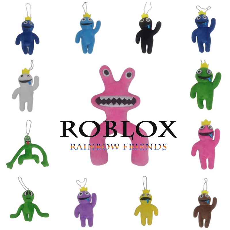 Roblox Rainbow Friends Plush Toy Pendant Keychain Stuffed Doll Kids Gifts Xmas