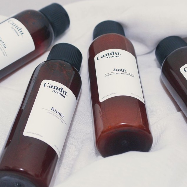 Candu Aroma | REFILL Reed Diffuser Pengharum Ruangan Aromaterapi Isi Ulang Dekorasi Ruangan 100 mL