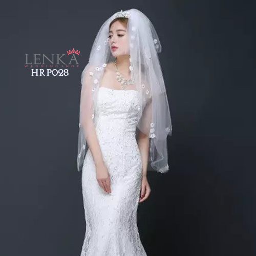 [STOK TERBATAS] BRIDAL VEIL SLAYER WEDDING PENGANTIN 4 LAYER RENDA HRP028