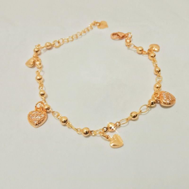 gelang wanita dewasa motif love ,gelang titanium asli anti luntur anti karat,gelang Perhiasan mirip mas asli, perhiasan berlapis emas 24 k