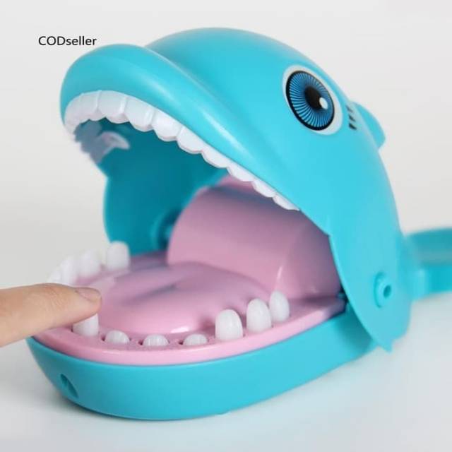 Mainan Dentist Dolphin Gigit Jari Edukasi - Lumba Game Anak Edukatif