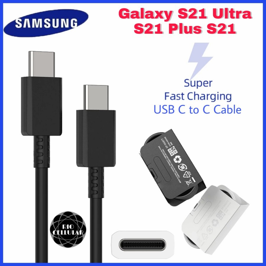 Kabel Charger Samsung S21 Ultra / S21 Plus USB type C to USB C