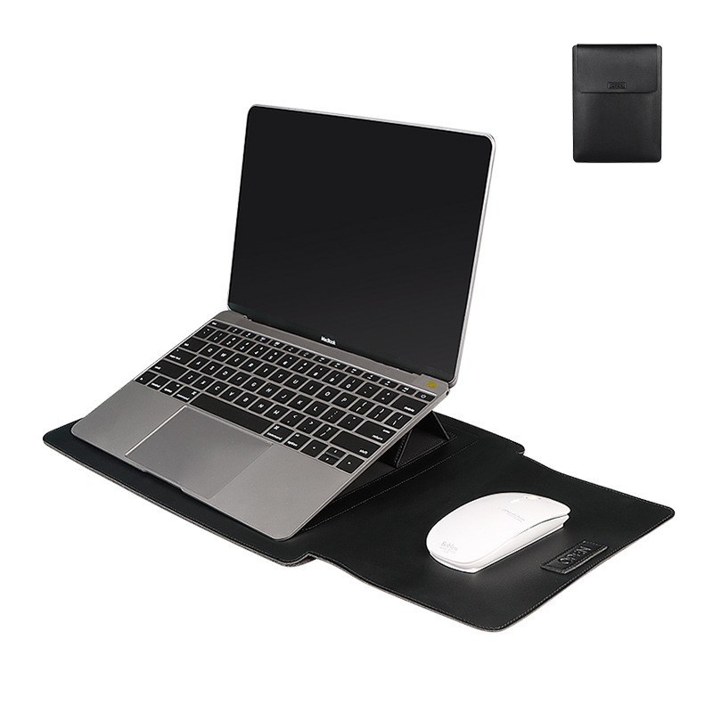 COTEetCI NoteBook Multifanctional PU Leather Case wth Mousepad &amp; Stand