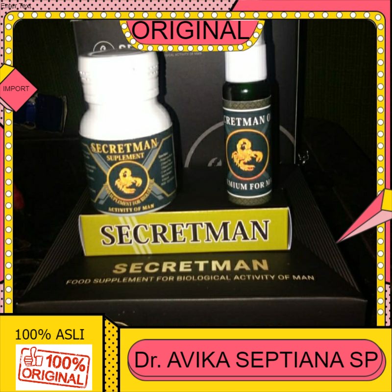 100% ASLI secretman paket gold original