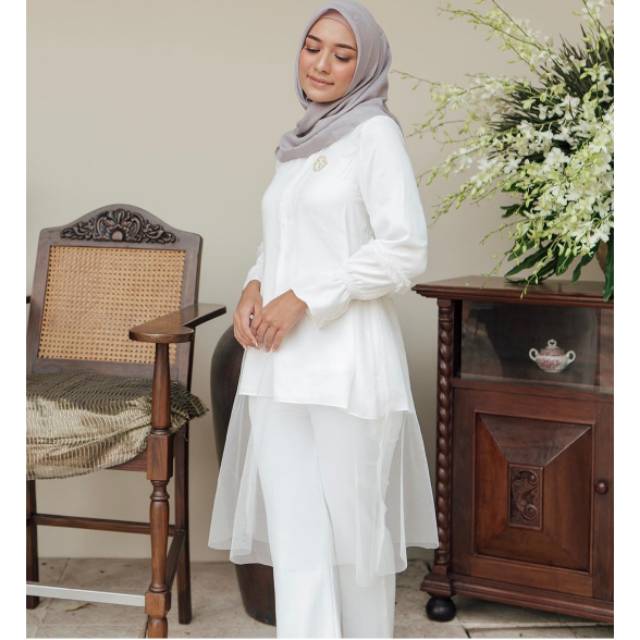 Kala Tunic White S by Wearing Klamby