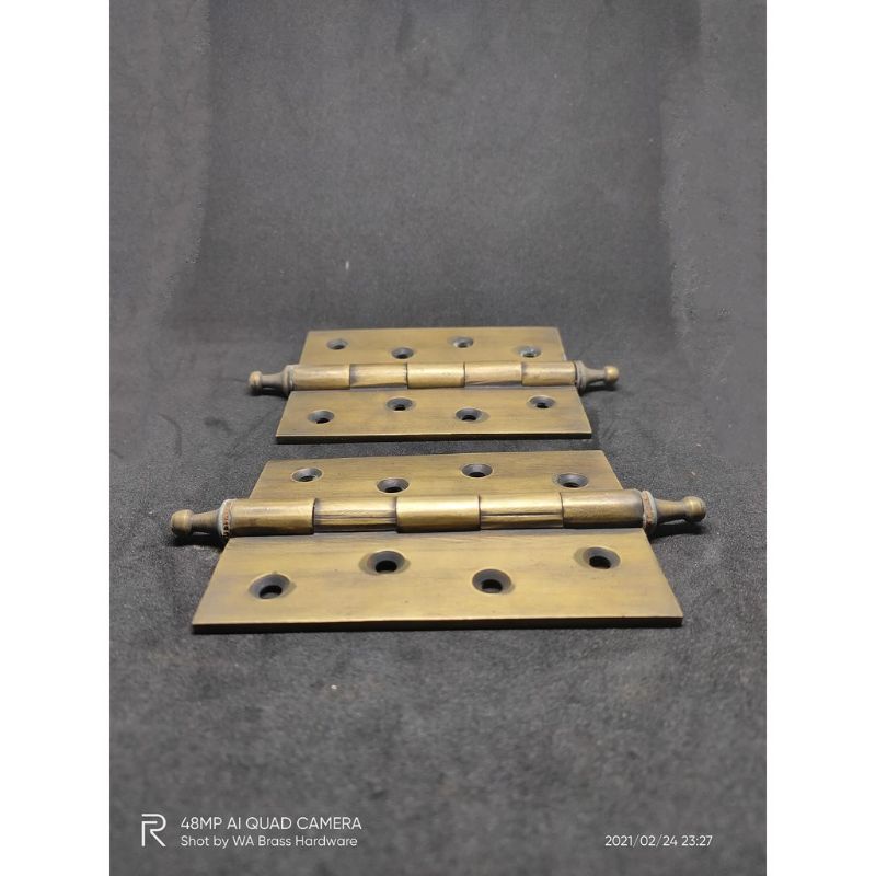 Engsel Pintu Kuningan 4 inch Tebal Dapat 2 pcs