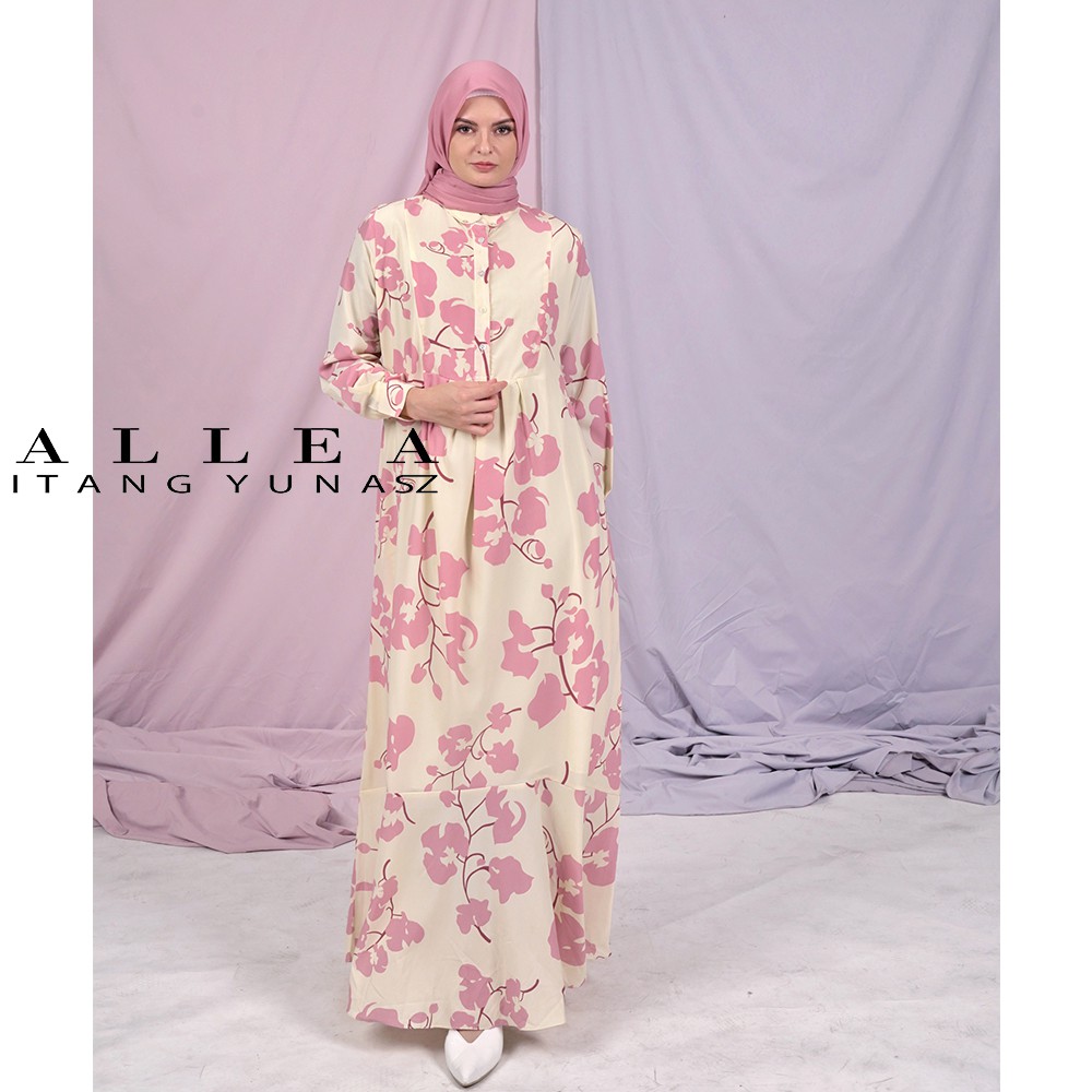 Allea Itang Yunasz /Karolina Dress/ Gamis Wanita - Hijab Fashion Muslim