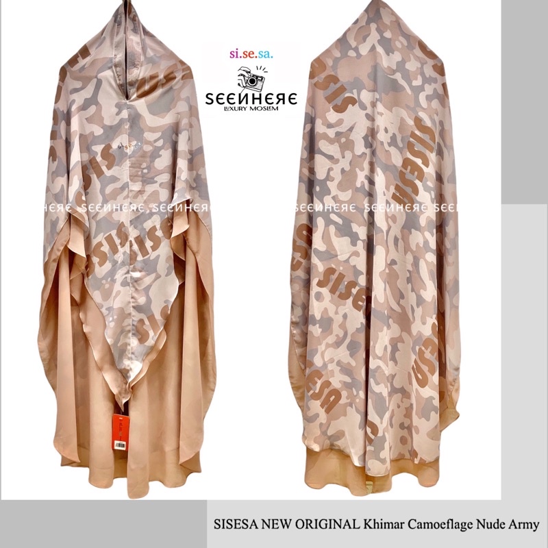 [𝐒𝐄𝐄𝐍𝐇𝐄𝐑𝐄] SISESA NEW ORIGINAL Khimar Camoeflage Nude Army