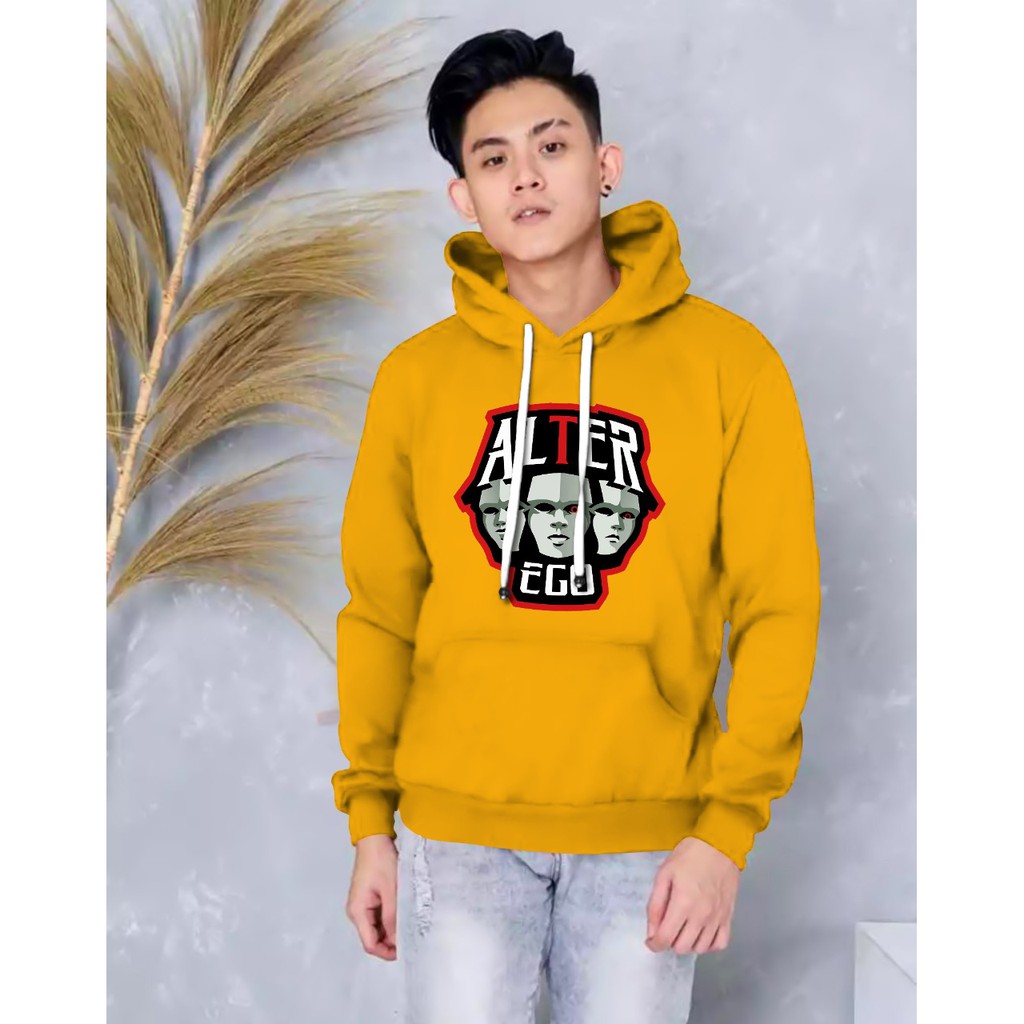 Hoodie Pria / Hodie Pria  / Jaket Pria / Sweater Hoodie Alter Ego Bahan Fleece UK L-XL