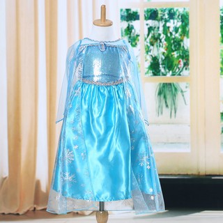  Baju  Kostum Frozen Elsa  Gaun Putri  Cosplay Princess Anak  