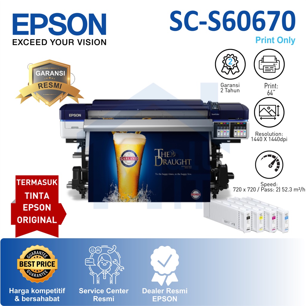 Printer Stiker Banner Epson SureColor SC-S60670 SC S60670 SCS60670 64&quot;