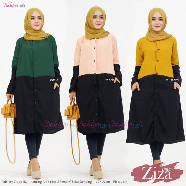 Tunik Ziza Ori Sohib Material Ity Crepe Premium