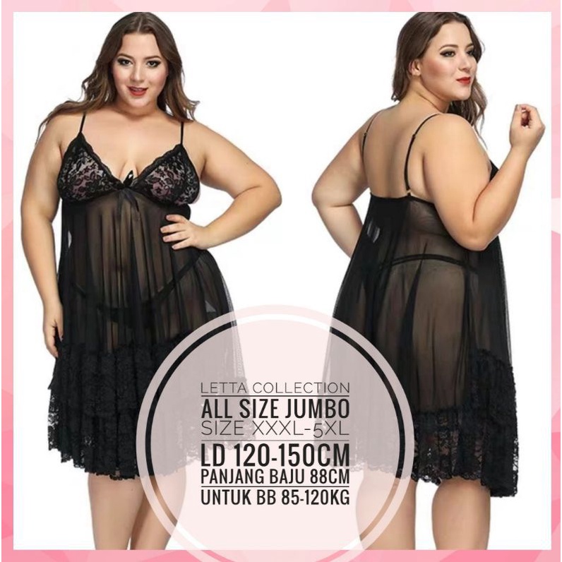 Lingerie Sexy Jumbo Ld 120-140cm Baju Wik Wik / Baju Tidur Sexy / Baju Tidur Premium / Lingerie Big 