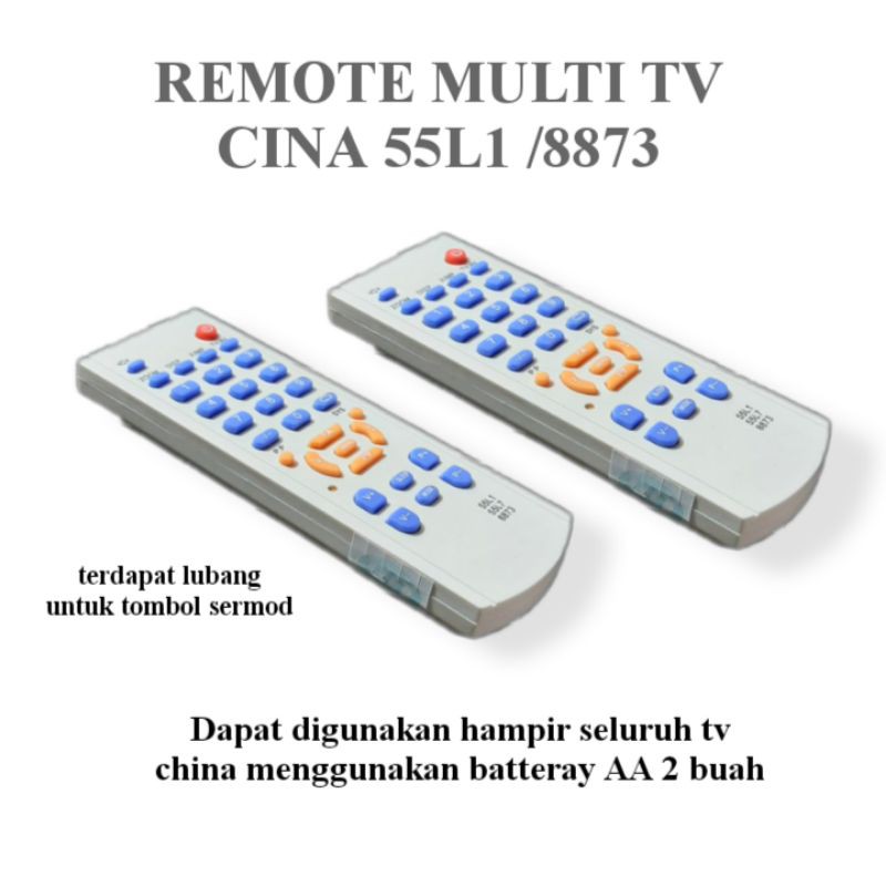 REMOTE TV CINA TV TABUNG   55L1 8873 55L7 wcom dll