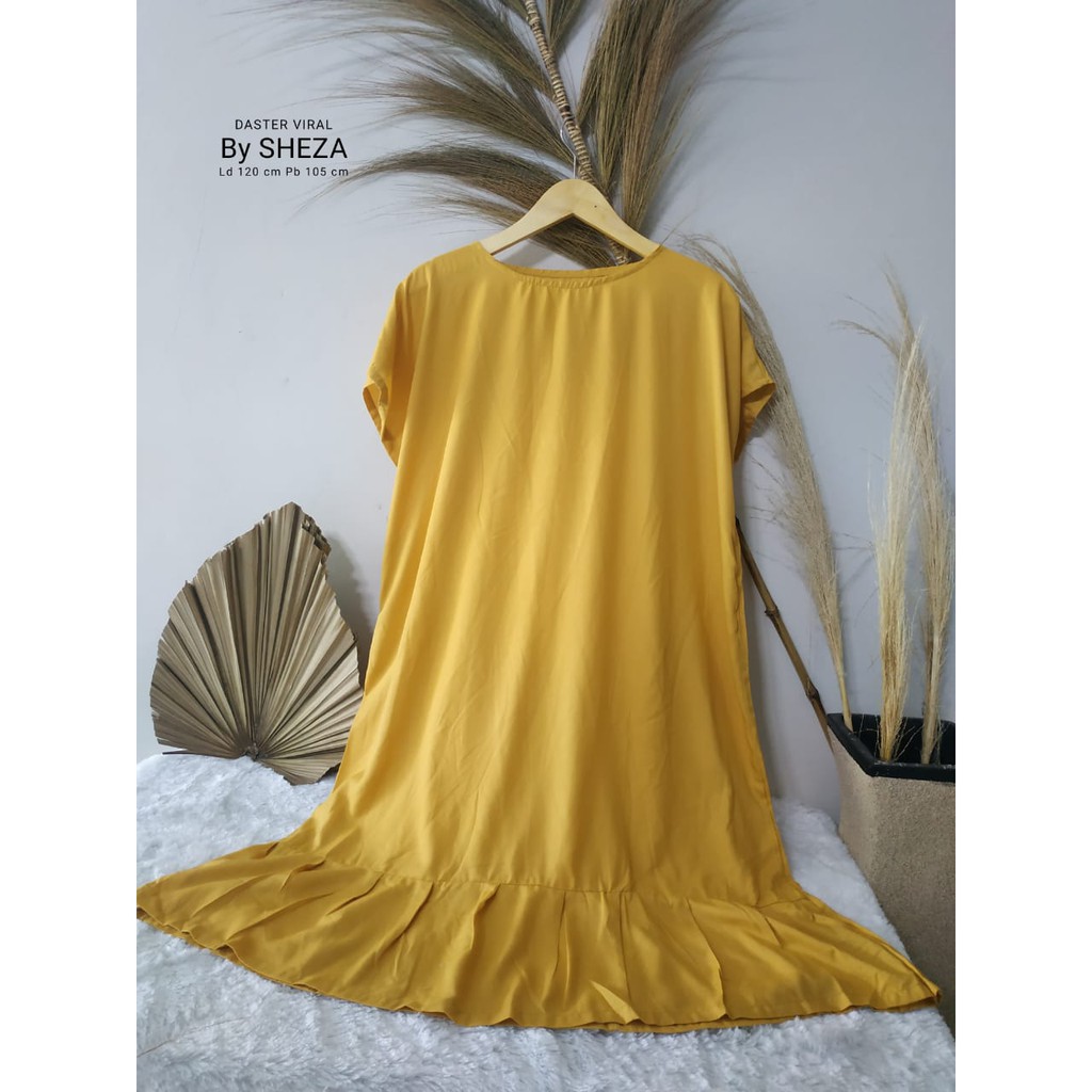 Daster Ruffle Rayon Premium| Daster Viral Kekinian | Daster Kekinian - Anwar Grosir