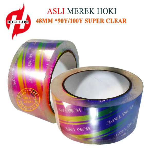 ASLI MEREK HOKI SUPER CLEAN 48MMx90Y 48MM*100Y MURAH FULL LAKBAN SUPER CLEAN