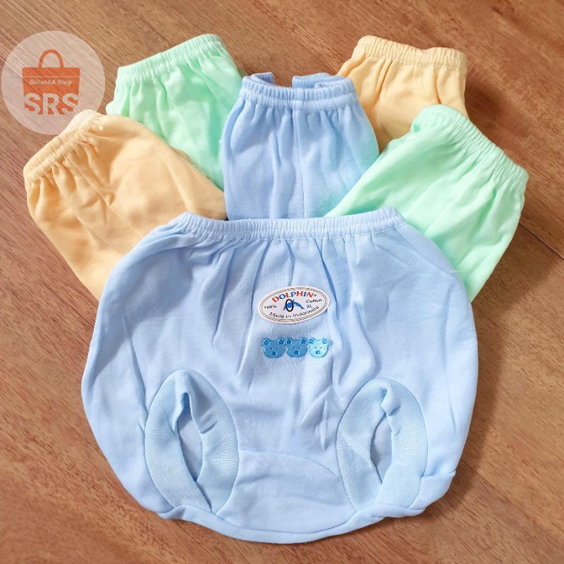 6 Pcs (1/2 Lusin) Celana POP Bayi E77 /DOLPHIN TISUKA Celana KACAMATA SNI M, L, XL Baby Pants POP