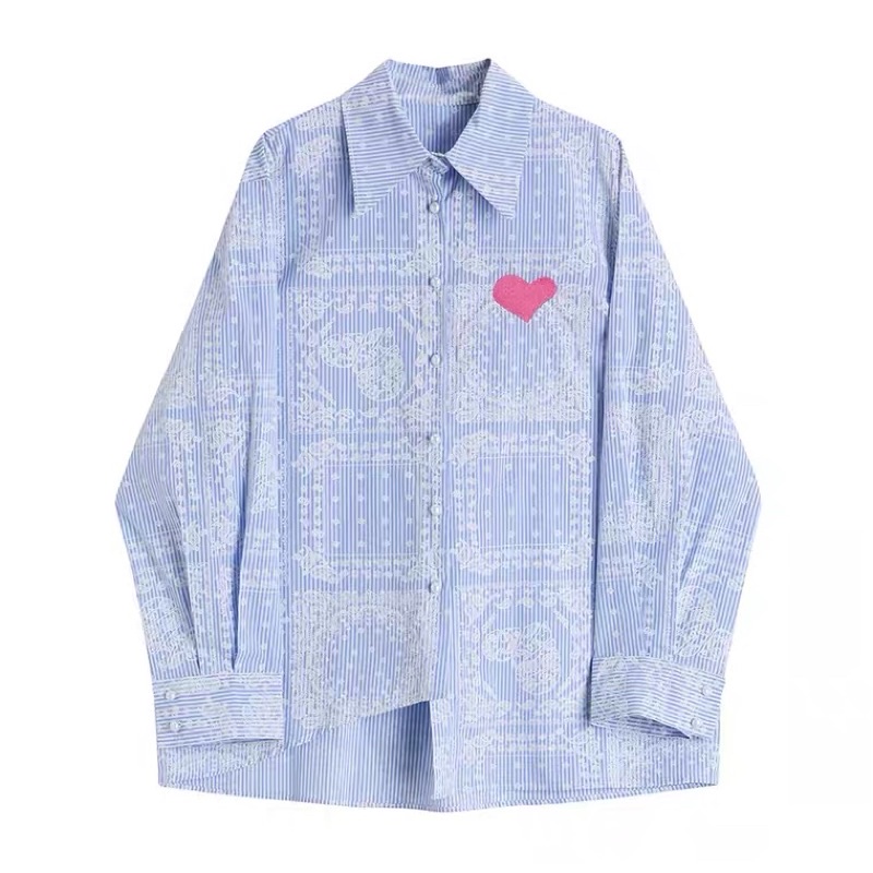 Orly Heart Blouse / Baju Atasan Wanita Import