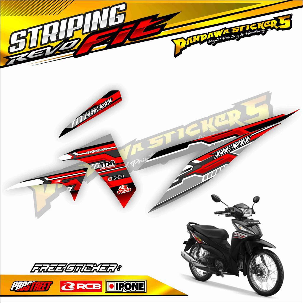 STRIPING VARIASI MOTOR REVO FIT / STICKER LIST VARIASI HONDA REVO FIT