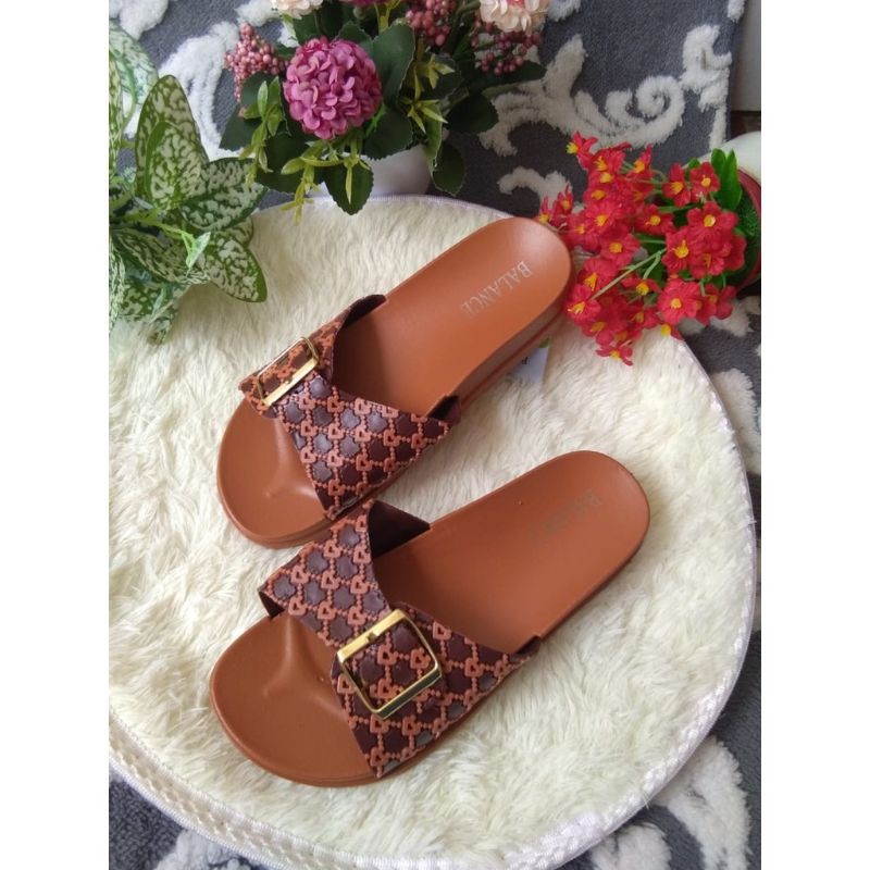 SANDAL BALANCE 2022 T1 STRAP BATIK ORIGINAL BLC 2022-T1 KARET LENTUR ANTI SLIP MODEL TERBARU