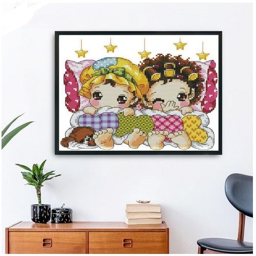 JOY SUNDAY Cross-Stitch Family Series - Kristik Seri Keluarga