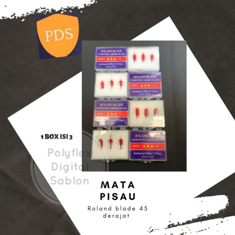 

ROLAND BLADE MATA PISAU MESIN CUTTING STICKER JINKA per box isi 3 pcs