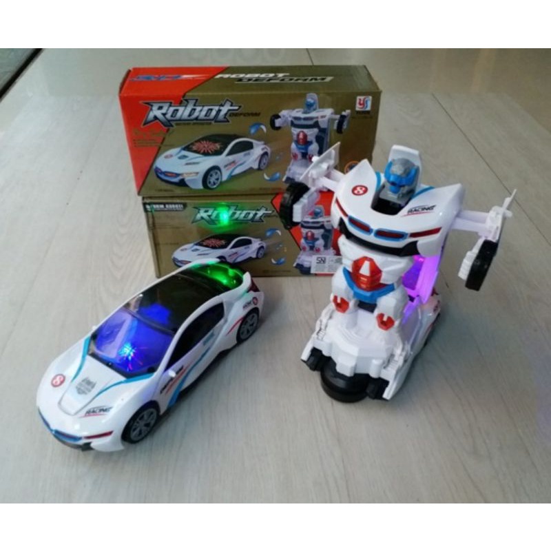 MAINAN MOBIL ROBOT DEFORMATION POLICE CAR MECH PIONEER / MOBIL ROBOT POLISI