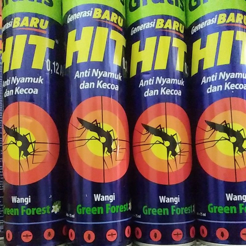 HIT BESAR SPRAI AEROSOL SEMPROT 600 ml (LILY BLOSSOM + GREEN FOREST)