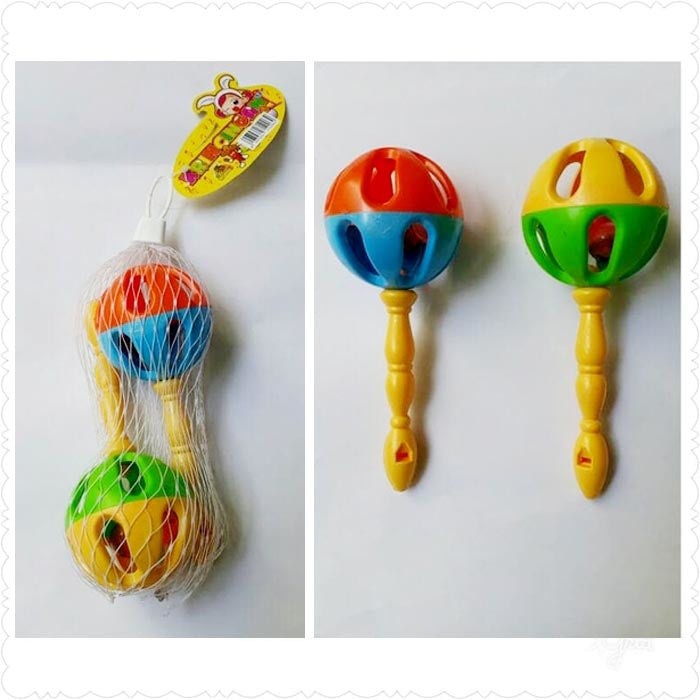 Mainan Kerincingan Bayi Stik Bola - Kricikan Bayi -  Mainan Musik Goncang Tangan Bayi Baby Rattle T