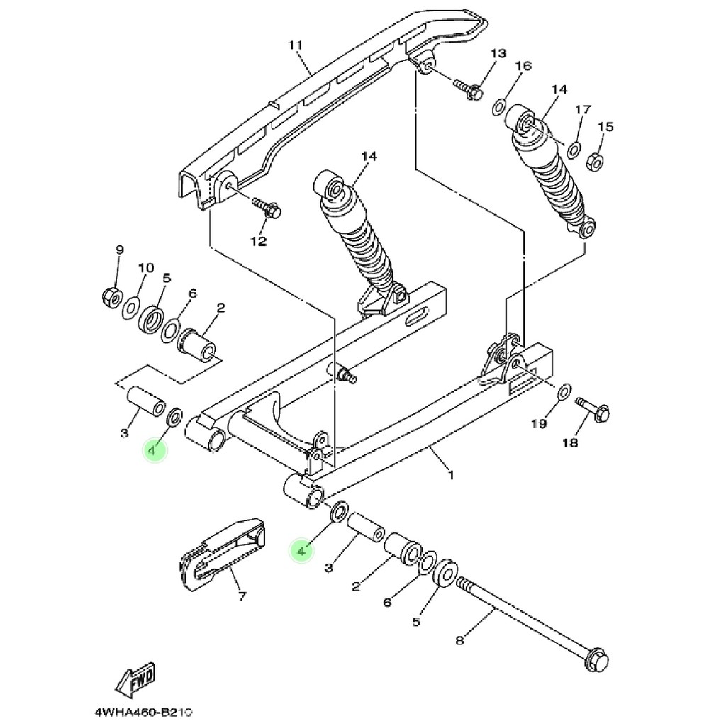 SIL SEAL DALAM SWING ARM FORK F1ZR FIZR ALFA F1Z R SIGMA FORCE 1 ORIGINAL YGP 93109-18824