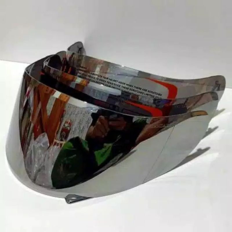 Visor flat warna biru/kaca helm flat blue/flat viaor blue/visor iridium blue pnp kyt rc7 k2rider r10