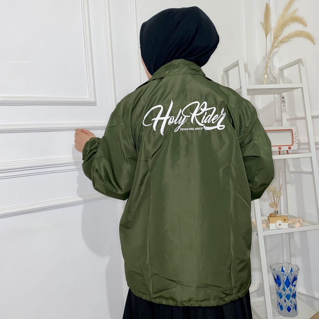 Coach Jacket holyrider  MMXXI BORDIR  ARMY II Jaket Coach model winbacker