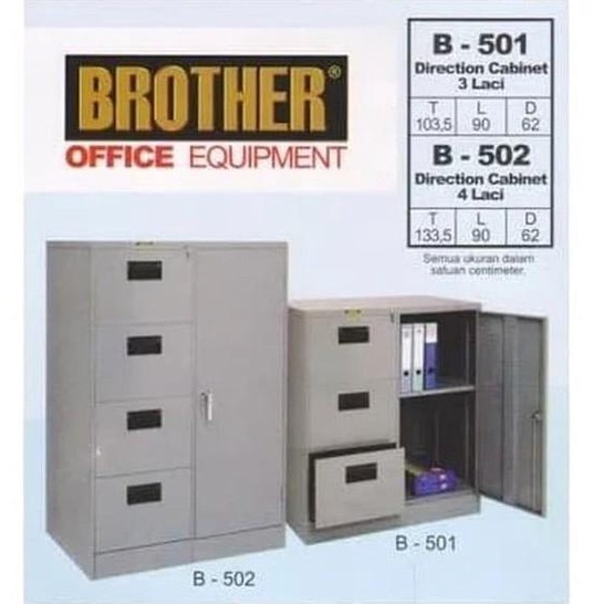 

Cabinet | Lemari Arsip Filing Cabinet Besi 4 Laci B 502 Brother