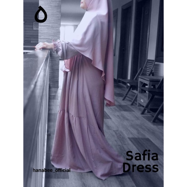 Safia Dress crinkle Hazelnut