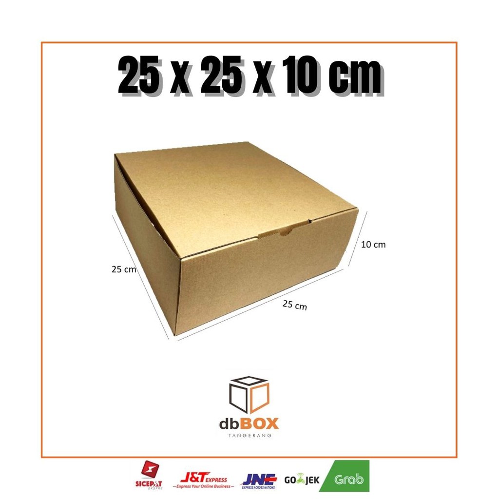 

Kardus 25x25x10 cm | Box Die Cut dan Easy Usage | Box Kue Tart