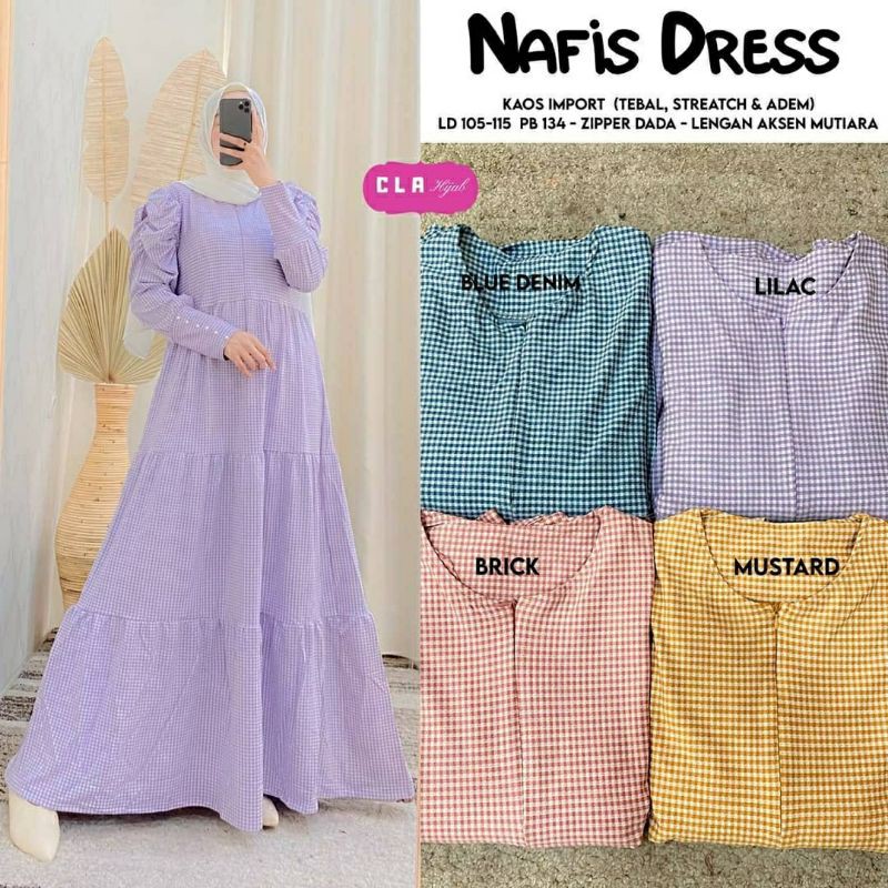 Nafis Dress, dress, dress muslim,gamis,gamis cantik,gamis muslim,gamis lebaran,gamis murah,kekinian