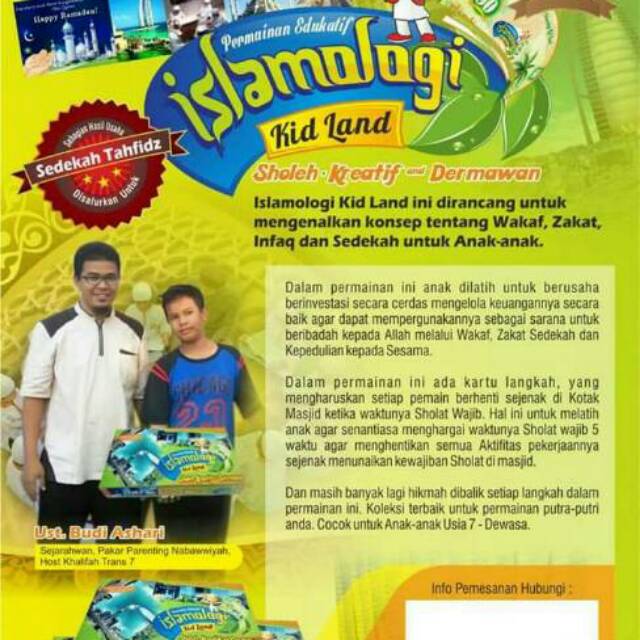 Mainan anak edukatif Islamologi kid land