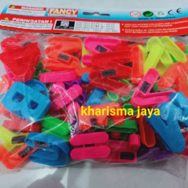 Mainan Huruf Abjad Angka Magnet Campur