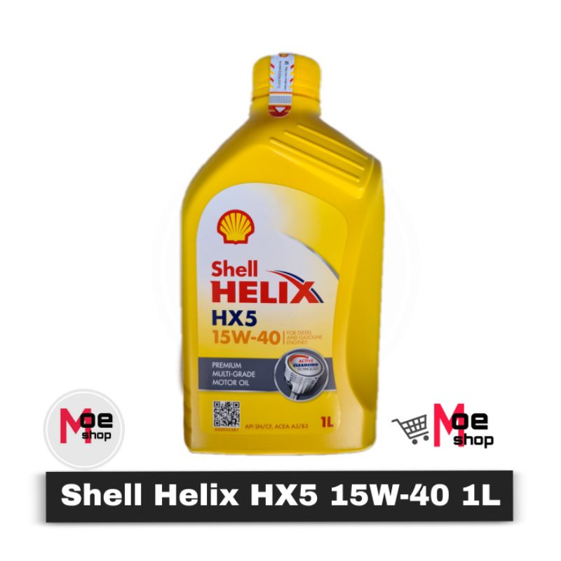 Oli Shell Helix HX5 15W-40 1L Asli Ori Lokal / Shell Helix HX6 / Shell Helix HX7 / Shell Helix HX7 Plus / Shell Helix HX5 100% Original