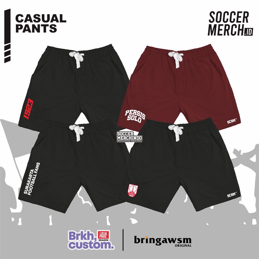 CASUAL PANTS ~ CELANA PERSIS SOLO SURAKARTA PASOEPATI ULTRAS 1923 BONEK CELANA DISTRO BRKHCUSTOM