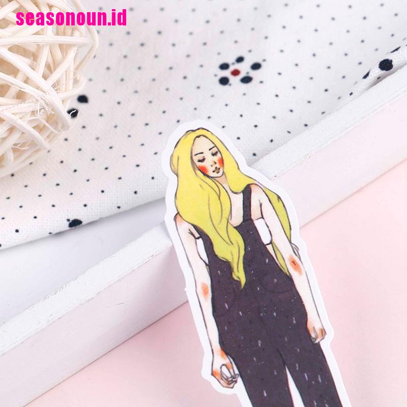 280pcs / Pak Stiker Desain Gadis Cantik Untuk Scrapbook Album diary