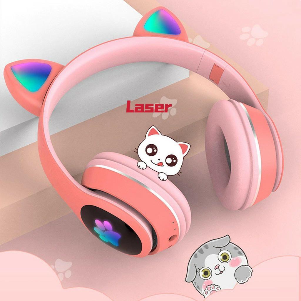 Cat Ear Headphone Wireless Bluetooth L400 LASER Seven Bright Colors V5.0