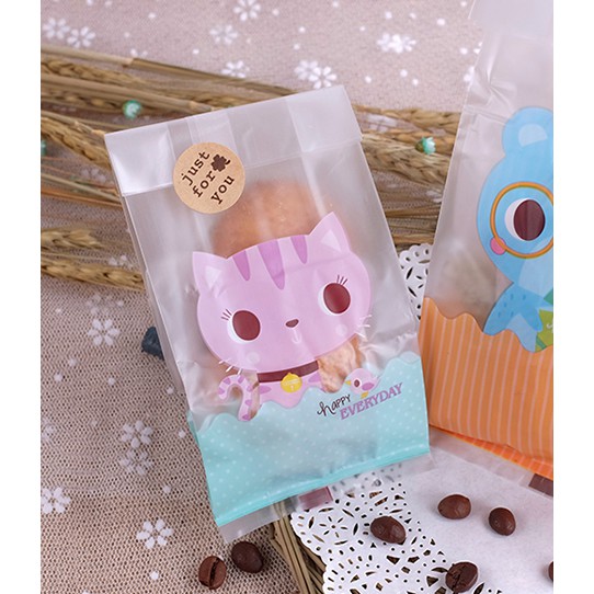 

packing rabbit plastik boneka kantong cookies souvenir ulang tahun new