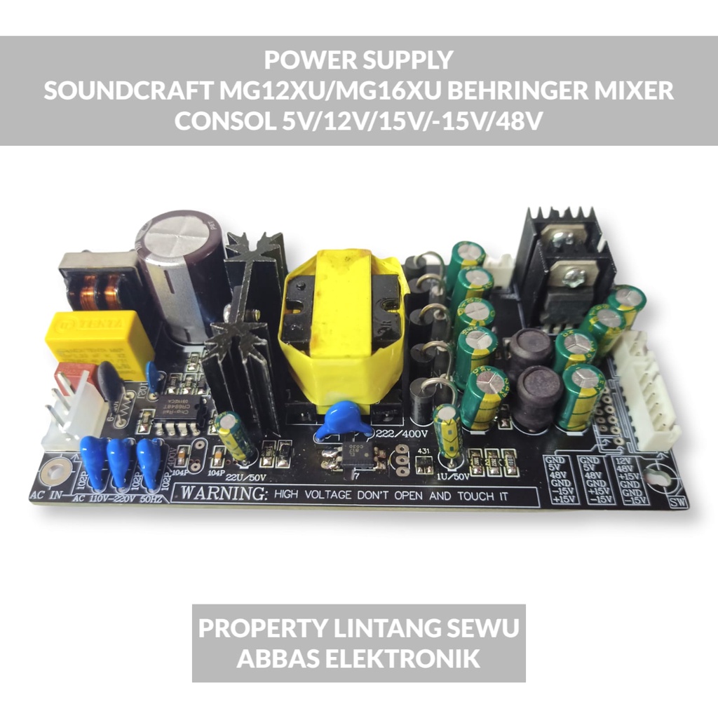 POWER SUPPLY MIXER PM-16 4-16 CHANEL DY-80  16-36 CHANEL POWER SUPPLY AUDIO MIXER ASHLEY 5V/12V/15V/-15V/48V