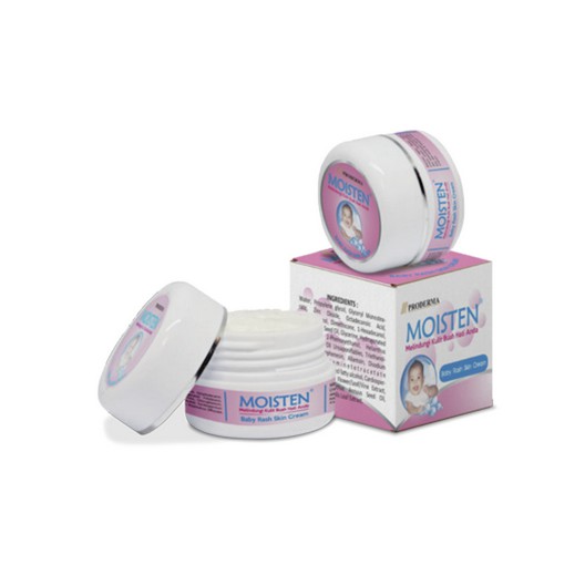 MOISTEN Rash Skin Cream 10 gram Pelembab/Mengurangi Iritasi pada Bayi & Anak by Proderma