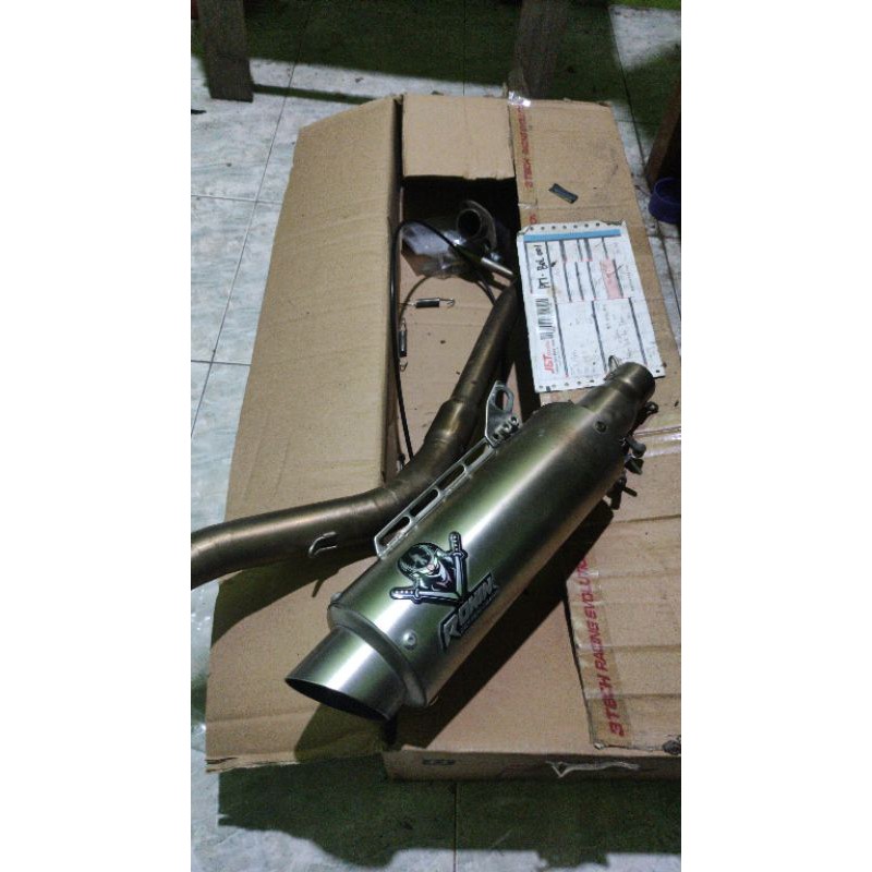 KNALPOT RONIN KATANA 3 MODE SUARA BUAT KLX/DTRACKER