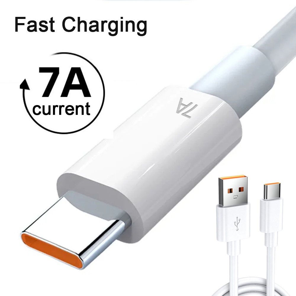 Untuk Huawei Kabel Kabel Data 7A Pengisian Arus Tinggi Tipe C Kabel Data 0.25 /1/1.5/2M Ultra-Fast Charging USB Charger