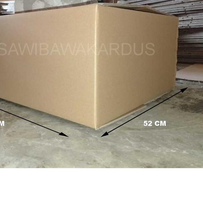 

♢ kardus box packing polos Double Wall 79x52x26cm, murah, kotak karton ➨