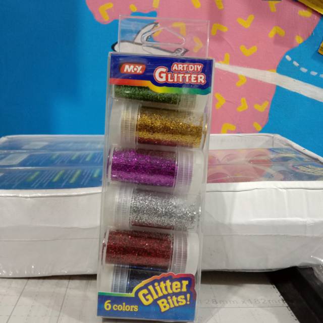

Bubuk Glitter Non-Toxic/Art Diy glitter 6 colours